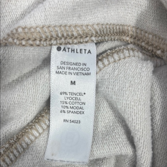 Athleta Tan Camo Track Pants with Tapered Leg and Elastic Waistband - Picture 6 of 8